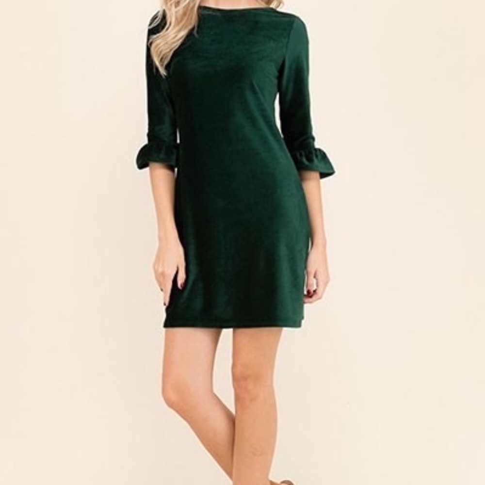 Evergreen Shift Dress
